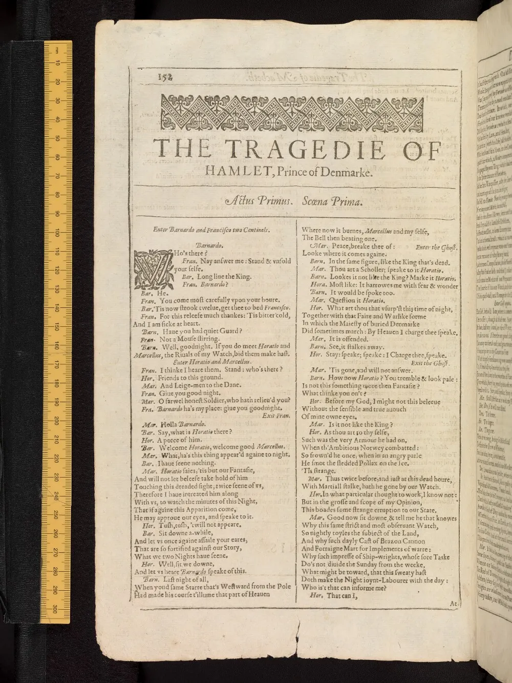 Hamlet in the Bodleian First Folio, fol. nn4v